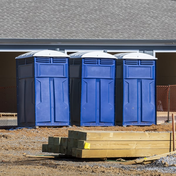 is there a specific order in which to place multiple portable restrooms in Grafton